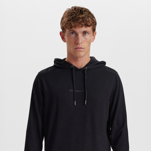 Sort badge bambus hoodie