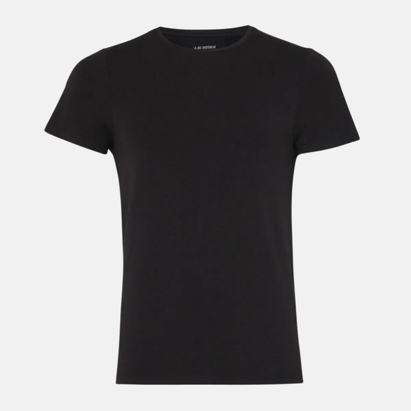 2 sorte slim fit bambus crew neck T-shirt