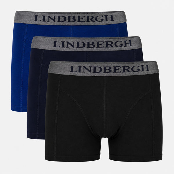 3 pak bambus underbukser i sort/navy/blå