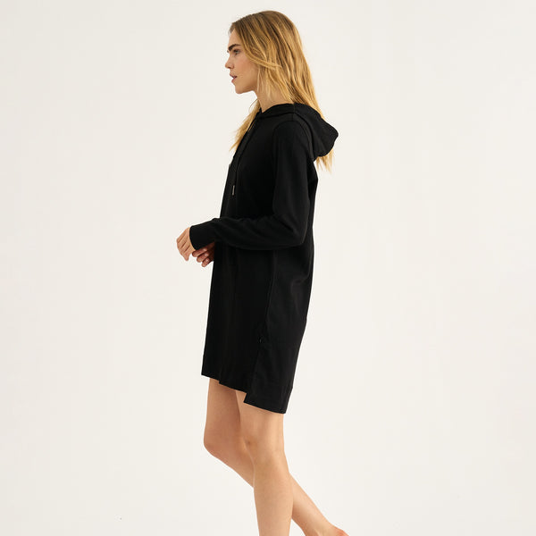 Sort bambus hoodie kjole fra JBS of Denmark