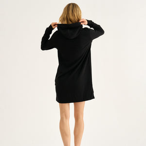 Sort bambus hoodie kjole fra JBS of Denmark