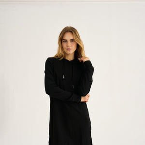Sort bambus hoodie kjole fra JBS of Denmark