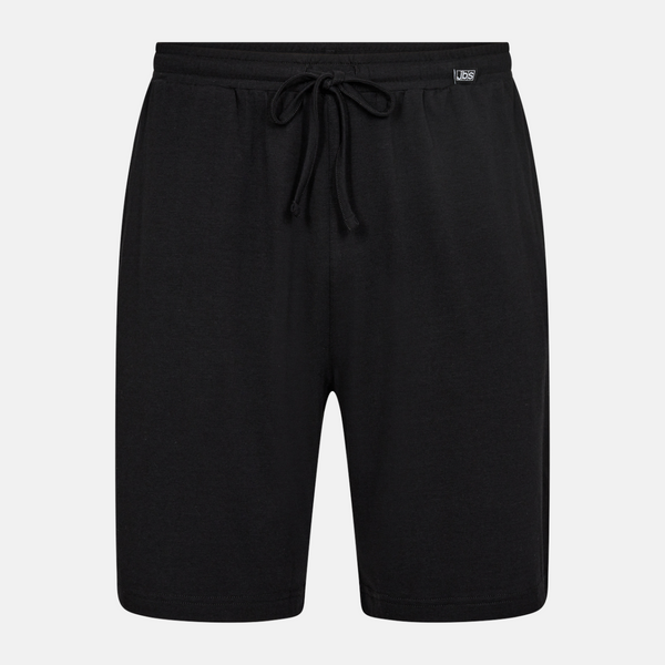 Mørkegrå bambus pyjamas shortssæt med striber