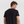 Sort crew neck bambus T-shirt med raglanærmer