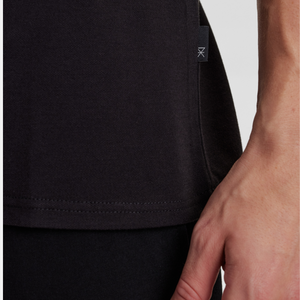 Sort bambus polo shirt