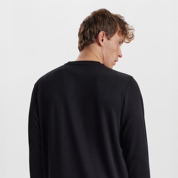 Sort badge bambus sweatshirt