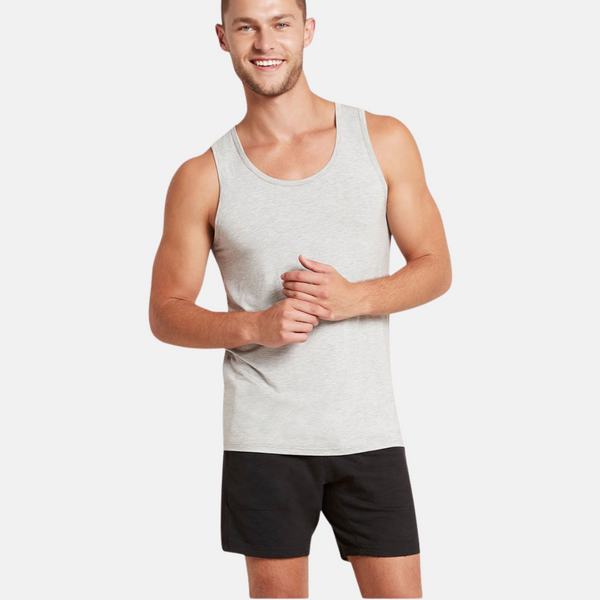 Bambus tank top lysegrå