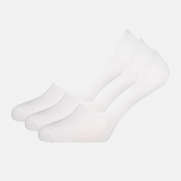 Mika Bambus footies - Hvid 3 pak