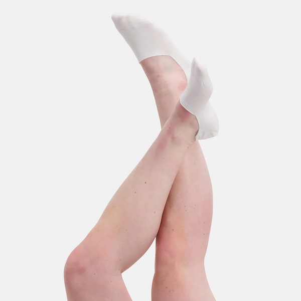 Mika Bambus footies - Hvid 3 pak