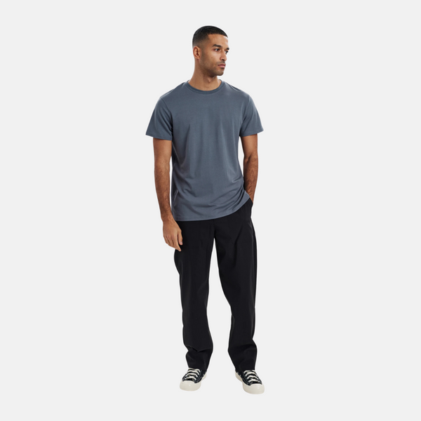 Grå bambus r-neck T-shirt