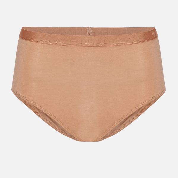Tan bambus maxi trusser - 3 pak