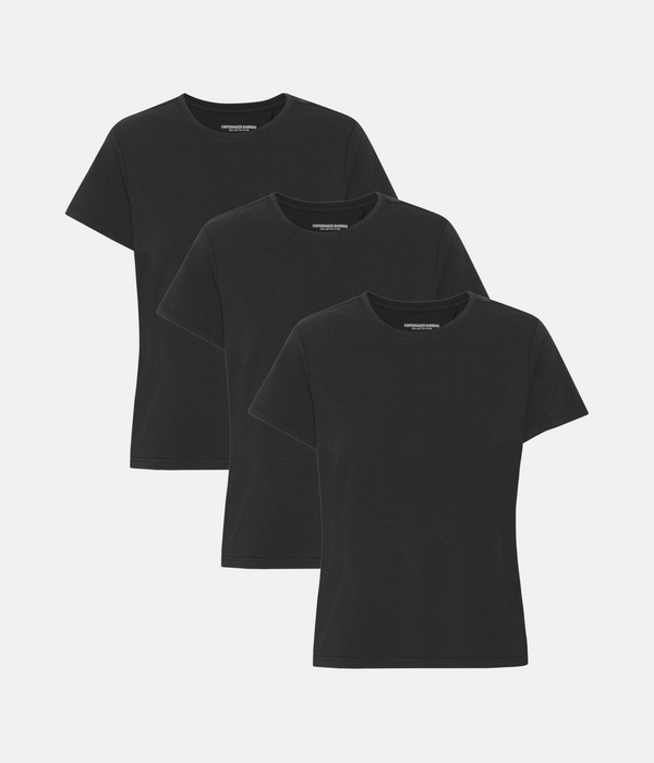 3 pak Sort bambus T-shirt