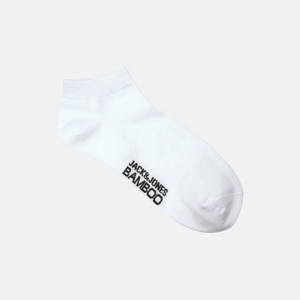 5 pak Hvid bambus ankelstrømper fra Jack & Jones