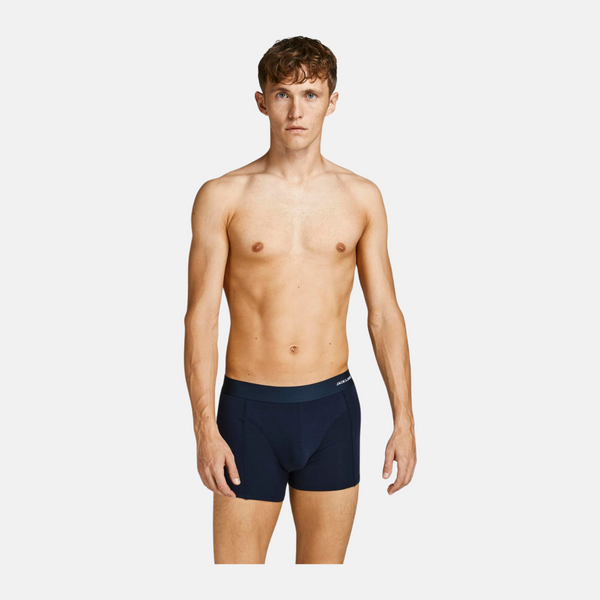 JACBASIC bambus underbukser 3 Pak i rød/navy/sort