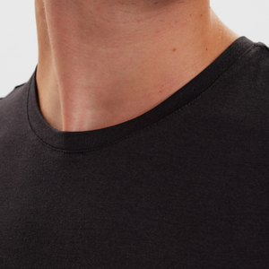 2 pak Sort slim fit bambus T-shirt fra JBS