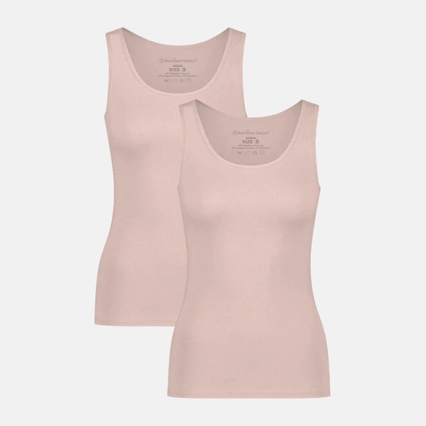 2 pak Rose bambus tank top