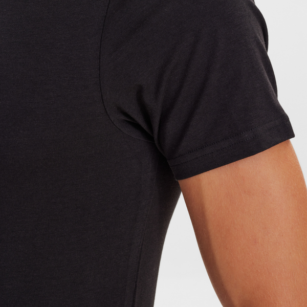 2 sorte slim fit bambus crew neck T-shirt