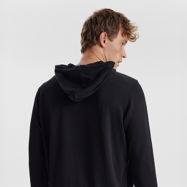 Sort badge bambus hoodie