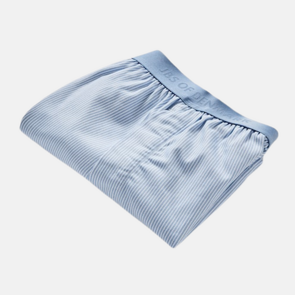 2 par lyseblå stribet bambus boxershorts