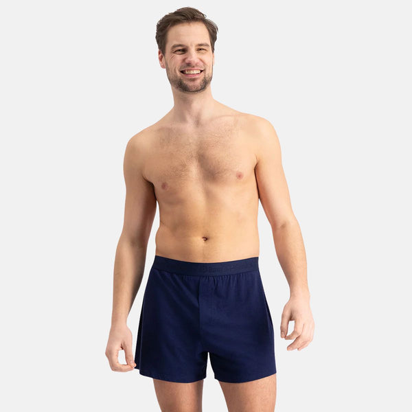 2 pak Blå bambus Boxershorts