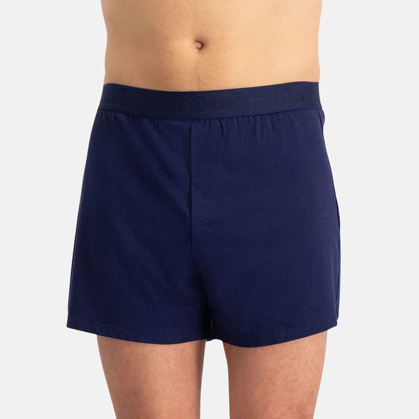 2 pak Blå bambus Boxershorts