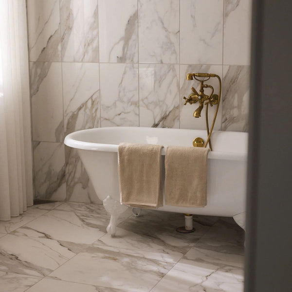 Bambus håndklæde sand