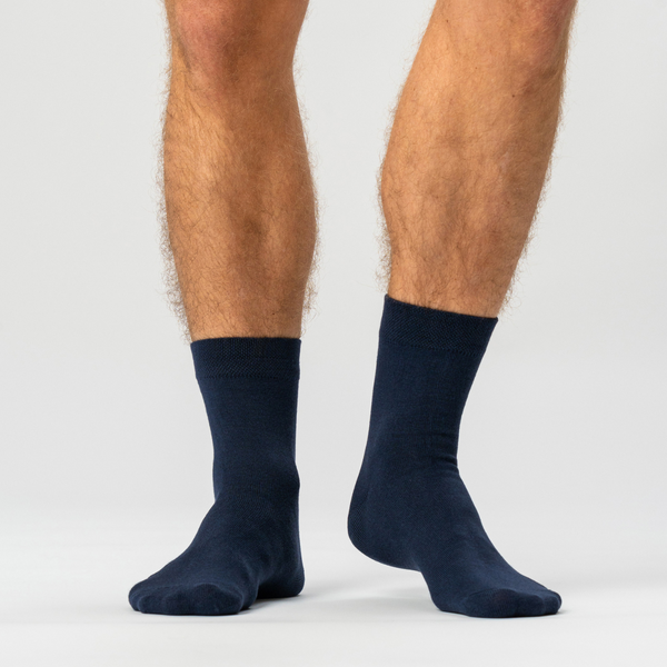 10 par bambus strømper low cut sort/navy