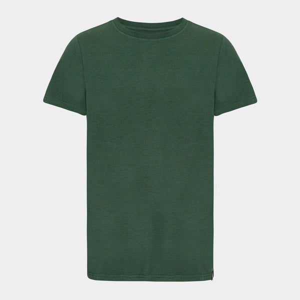 Grøn crew neck bambus T-shirt