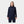 Indlæs billede i gallerifremviser, Navy bambus hoodie med logo
