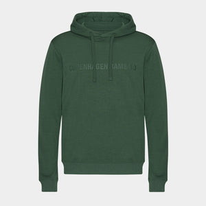 Grøn bambus hoodie joggingsæt med logo fra Copenhagen Bamboo
