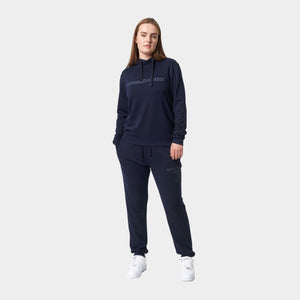 Blå bambus hoodie joggingsæt med logo fra Copenhagen Bamboo