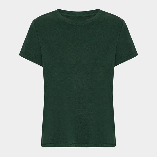 Grøn kortærmet bambus T-shirt