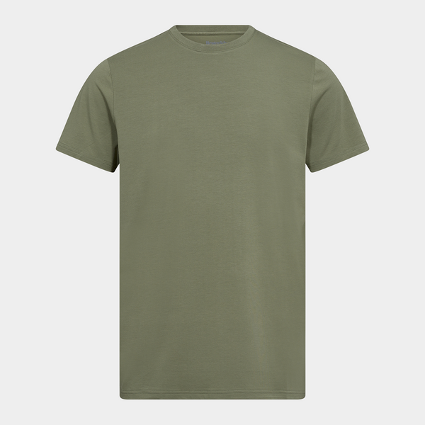 Grøn bambus R-neck T-shirt
