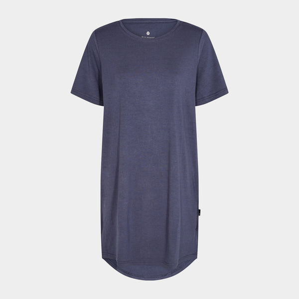 Bambus T-shirt kjole støvet blå