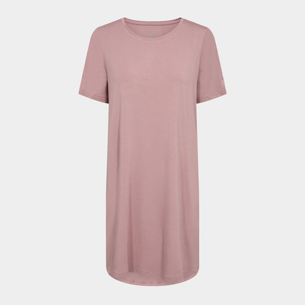 Bambus T-shirt kjole rosa