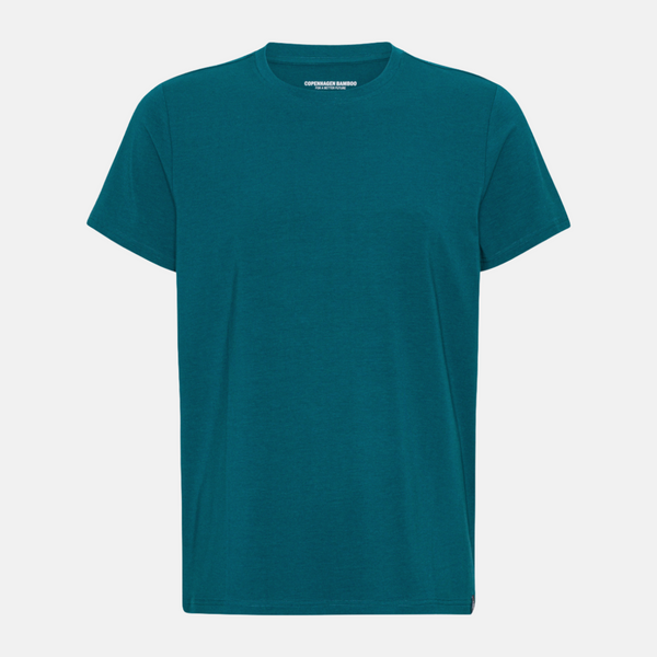 Petrol Bambus Crew Neck T-Shirt