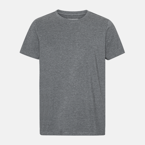 Mørkegrå crew neck bambus t-shirt