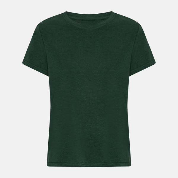 Grøn kortærmet bambus T-shirt