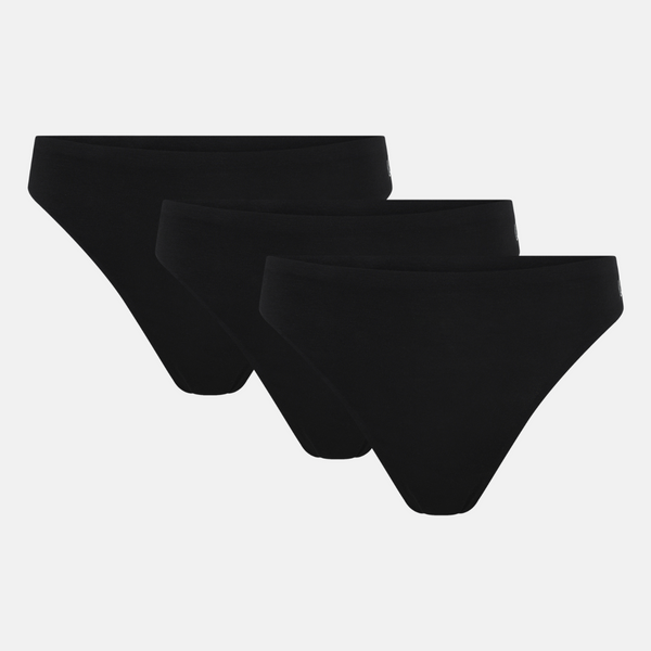 3 pak Bambus g-streng - sort
