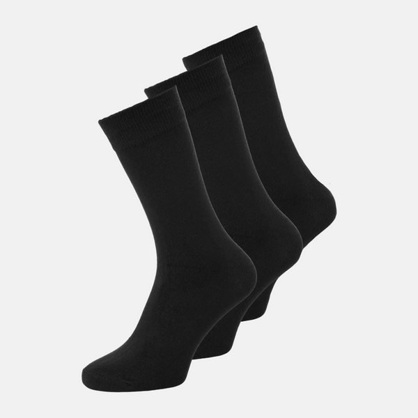 JACBASIC Bambus Sokker Sorte 3 Pak