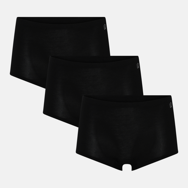 3 pak Bambus hotpants - sort