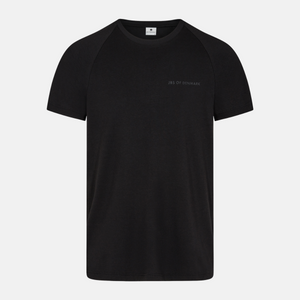Sort crew neck bambus T-shirt med raglanærmer
