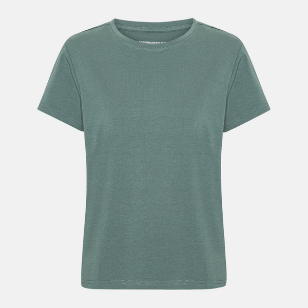 Balsam grøn kortærmet bambus t-shirt