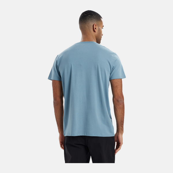 Blå bambus r-neck T-shirt