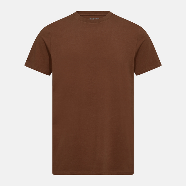 Brun bambus r-neck T-shirt