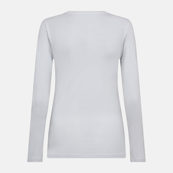 Hvid langærmet bambus T-shirt   Decoy