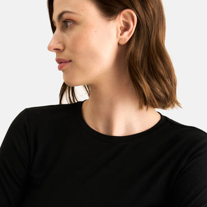 Sort Decoy langærmet bambus T-shirt