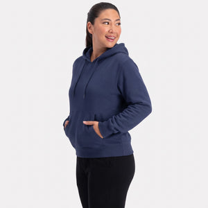 Gaby Blå bambus hoodie fra Bamboo Basics