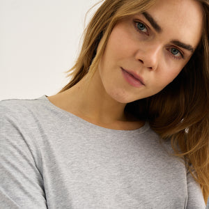 Grå langærmet bambus T-shirt fra JBS of Denmark