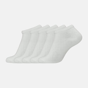 5 pak hvide bambus ankelstrømper fra Jack & Jones